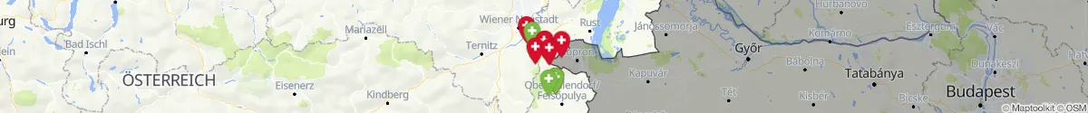Kartenansicht für Apotheken-Notdienste in der Nähe von Sieggraben (Mattersburg, Burgenland)